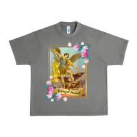Tornado St Michael the Archangel - Protector Catholic Church Angel Urban Heavy Tee - PixelWave