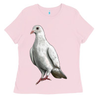 Bubblegum Pink Dove Ladies Tee - LillyAllenDesigns