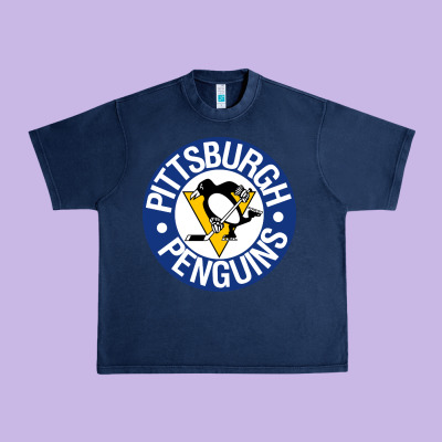 Penguins Player Sky Urban Heavy Tee Designed By Craftify
