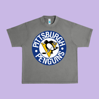 Penguins Player Sky Urban Heavy Tee Designed By Craftify