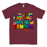 Burgundy love has no gender pride Classic Tee - FaDigitalArtStudio