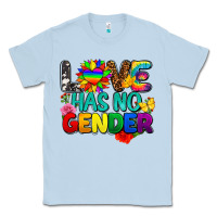 Dusty Blue love has no gender pride Classic Tee - FaDigitalArtStudio