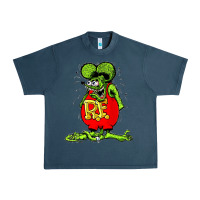 Midnight Navy Official Rat Fink Original Merchandise 1 Urban Heavy Tee - Craftify