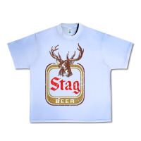 Grape Ice Vintage Stag Beer, distressed Urban Heavy Tee - Craftify