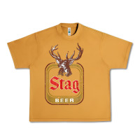 Peanut Butter Vintage Stag Beer, distressed Urban Heavy Tee - Craftify