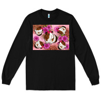 Black Guinea pig flowers Long Sleeve Tee - Artiststas