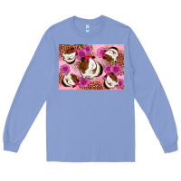 Colony Blue Guinea pig flowers Long Sleeve Tee - Artiststas