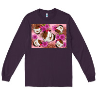 Plum Guinea pig flowers Long Sleeve Tee - Artiststas