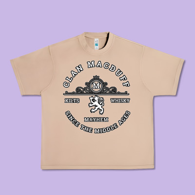 Clan Macduff Scottish Kilt Highland Games T Shirt Urban Heavy Tee Designed By Craftify