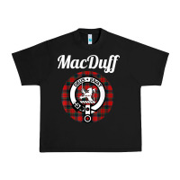 Black MacDuff Clan Scottish Name Coat Of Arms Tartan Urban Heavy Tee - Craftify