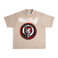 French Oak MacDuff Clan Scottish Name Coat Of Arms Tartan Urban Heavy Tee - Craftify