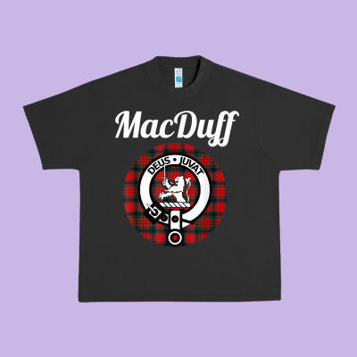Macduff Clan Scottish Name Coat Of Arms Tartan Urban Heavy Tee Designed By Craftify