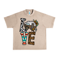 French Oak love caravan Urban Heavy Tee - CowhideDigitalArt