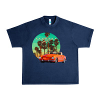 Navy karmann ghia sunset palm love quote Urban Heavy Tee - Craftify