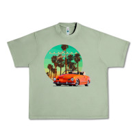 Oil Green karmann ghia sunset palm love quote Urban Heavy Tee - Craftify