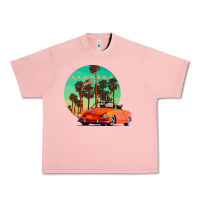 Salmon karmann ghia sunset palm love quote Urban Heavy Tee - Craftify