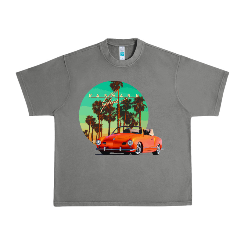 Karmann Ghia Sunset Palm Love Quote Urban Heavy Tee by Craftify | Teevron