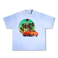 Grape Ice karmann ghia sunset palm love quote Urban Heavy Tee - Craftify