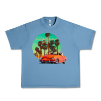 Pebble Blue karmann ghia sunset palm love quote Urban Heavy Tee - Craftify