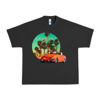 Pigment Black karmann ghia sunset palm love quote Urban Heavy Tee - Craftify