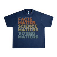 Navy facts matter science matters voting matters liberal democrat t shirt c Urban Heavy Tee - Craftify