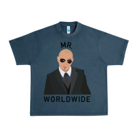 Midnight Navy Pitbull Mr Worldwide Classic Urban Heavy Tee - Craftify