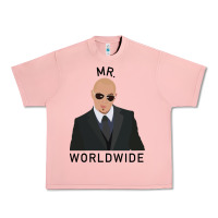 Salmon Pitbull Mr Worldwide Classic Urban Heavy Tee - Craftify