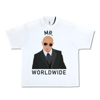 White Pitbull Mr Worldwide Classic Urban Heavy Tee - Craftify