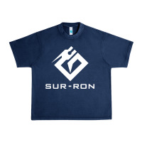 Navy sur ron 3 wht music Urban Heavy Tee - Craftify