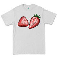 Dove Grey strawberries Premium Tee - BundleAndBundleShop
