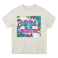 Cream Mom Is A Fighter Tumbler Heavy Core Tee - BundleAndBundleShop