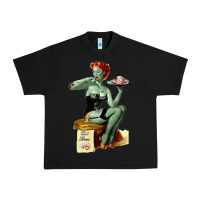 Black Zombie Pin Up Girl Halloween Urban Heavy Tee - Craftify