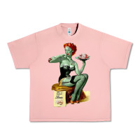 Salmon Zombie Pin Up Girl Halloween Urban Heavy Tee - Craftify