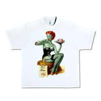 White Zombie Pin Up Girl Halloween Urban Heavy Tee - Craftify