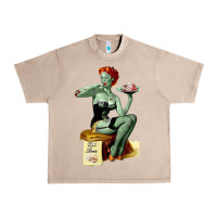 French Oak Zombie Pin Up Girl Halloween Urban Heavy Tee - Craftify
