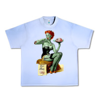 Grape Ice Zombie Pin Up Girl Halloween Urban Heavy Tee - Craftify