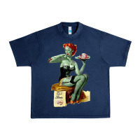 Navy Zombie Pin Up Girl Halloween Urban Heavy Tee - Craftify