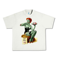 Pistachio Zombie Pin Up Girl Halloween Urban Heavy Tee - Craftify