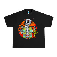 Black skeleton fishing lover moon halloween costume fish Urban Heavy Tee - Craftify