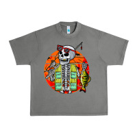Tornado skeleton fishing lover moon halloween costume fish Urban Heavy Tee - Craftify