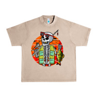 French Oak skeleton fishing lover moon halloween costume fish Urban Heavy Tee - Craftify