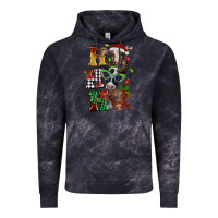 Cloud Black Christmas ho ho ho cow Vintage Hoodie - BarkalooDesign