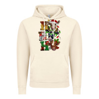 Vintage Artic Christmas ho ho ho cow Vintage Hoodie - BarkalooDesign