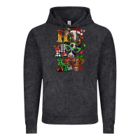 Vintage Black Christmas ho ho ho cow Vintage Hoodie - BarkalooDesign