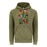 Vintage Olive Christmas ho ho ho cow Vintage Hoodie - BarkalooDesign