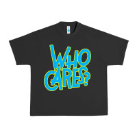 Pigment Black who cares Urban Heavy Tee - Craftify