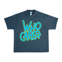 Midnight Navy who cares Urban Heavy Tee - Craftify