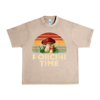French Oak vintage sunset porcini mushroom hunting boletus edulis t shirt Urban Heavy Tee - Craftify