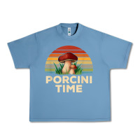 Pebble Blue vintage sunset porcini mushroom hunting boletus edulis t shirt Urban Heavy Tee - Craftify