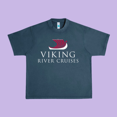 Luxury Cruises-viking River Urban Heavy Tee Designed By Craftify